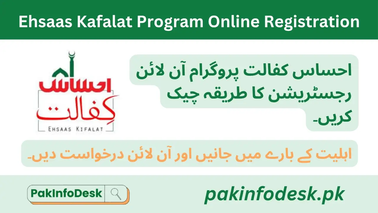 Ehsaas Kafalat Program Online Registration Check January 2026