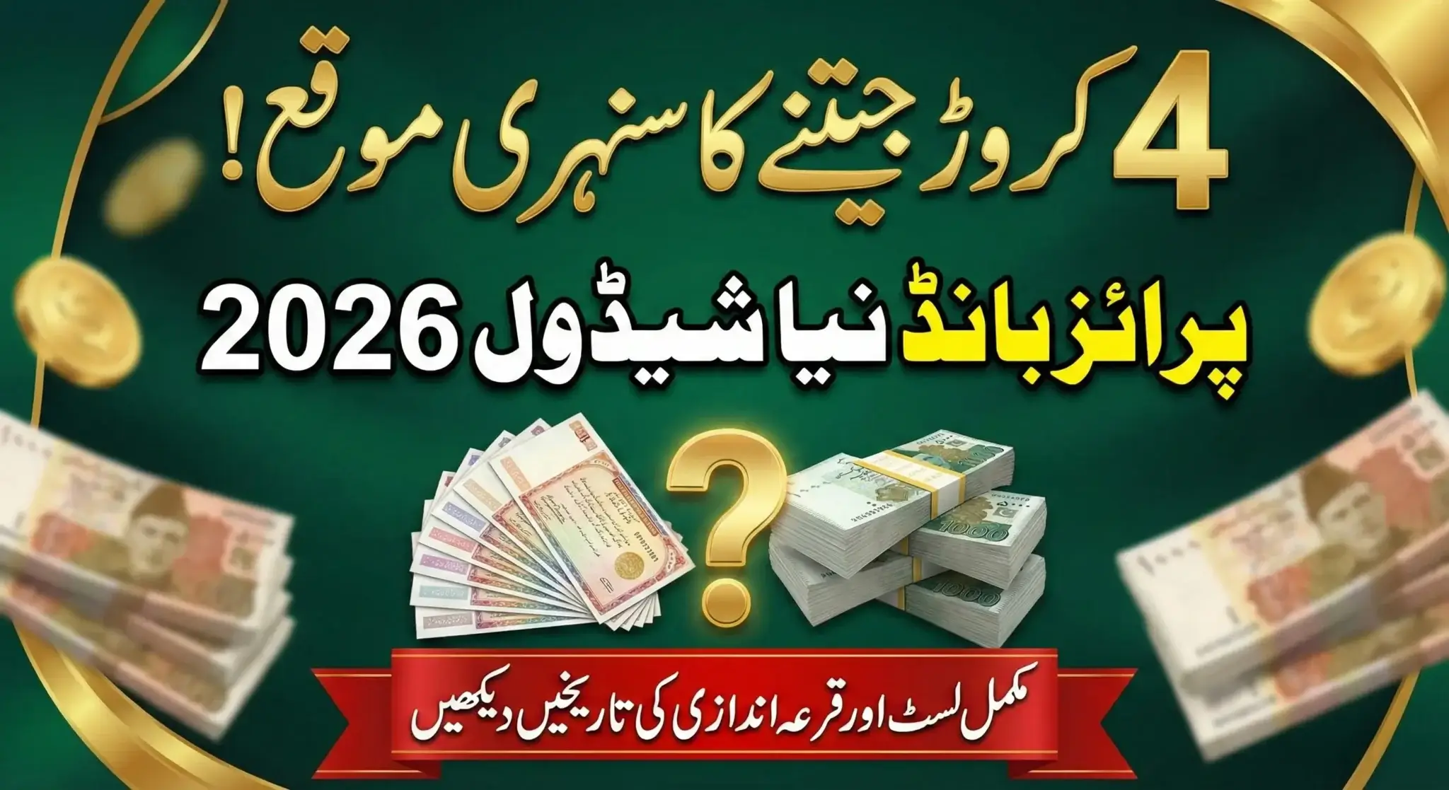 Prize Bond List 2026 – Complete Draw Schedule & Results